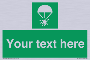 Custom sign safe condition Rocket parachute flare